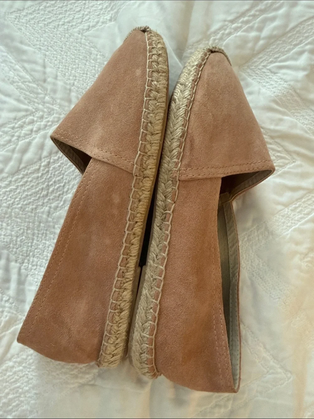 Maypol suede espadrille flats sz 9.5